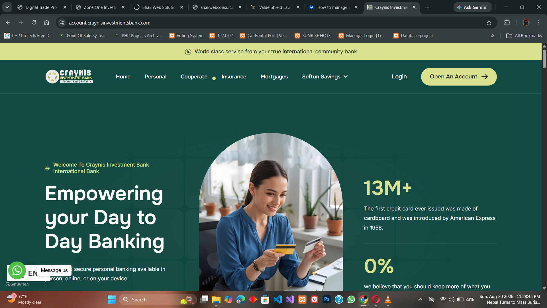 Financial Web App